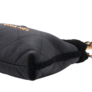 Chanel Small Quilted Aged Lambskin and Shearling 22 Handbag