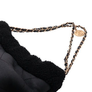 Chanel Small Quilted Aged Lambskin and Shearling 22 Handbag