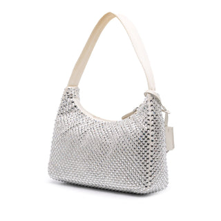 Prada Mini Satin Crystal Re Edition 2000 Shoulder Bag