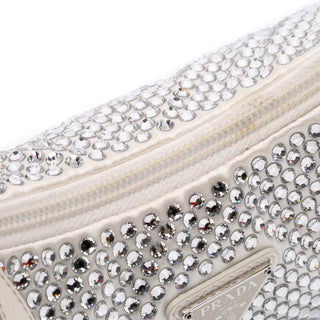 Prada Mini Satin Crystal Re Edition 2000 Shoulder Bag
