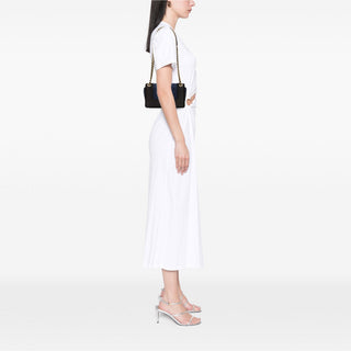 Chanel Small Bicolor Quilted Grosgrain Satin Small Mademoiselle Double Flap