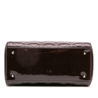 Dior Medium Patent Cannage Lady Dior