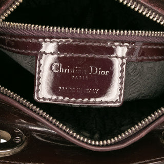 Dior Medium Patent Cannage Lady Dior