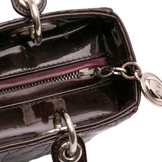 Dior Medium Patent Cannage Lady Dior