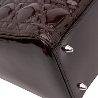 Dior Medium Patent Cannage Lady Dior
