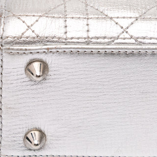 Dior lady Small Metallic Grained