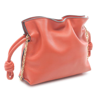 Loewe Nano Leather Flamenco Knot Chain Crossbody