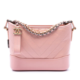 Chanel Small Chevron Aged Calfskin Gabrielle Hobo