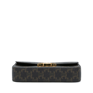 Celine Triomphe Coated Canvas Claude Shoulder Bag