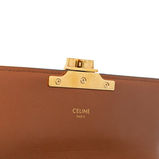 Celine Triomphe Coated Canvas Claude Shoulder Bag