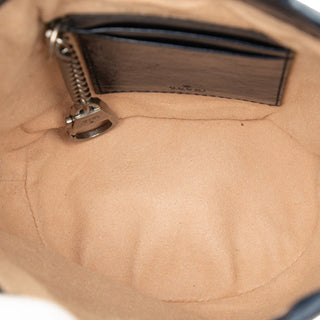 Gucci Mini GG Marmont Matelasse Diagonal Leather Torchon Bucket Bag