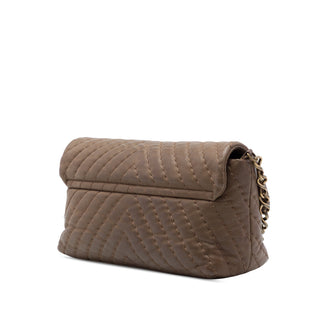 Chanel Jumbo Chevron Iridescent Calfskin Surpique Flap