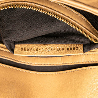 Fendi Zucca Embossed Leather Baguette Satchel