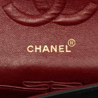 Chanel Medium Classic Chevron Crumpled Calfskin Double Flap