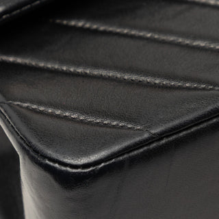 Chanel Medium Classic Chevron Crumpled Calfskin Double Flap