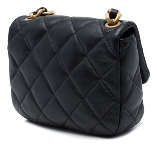Chanel Mini Quilted Lambskin Lacquered Chain Flap