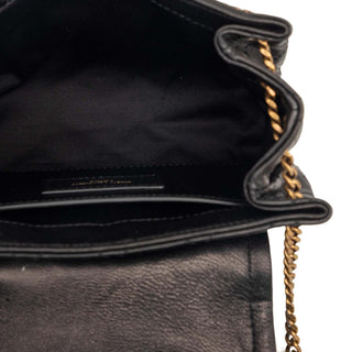 Saint Laurent Mini Quilted Lambskin Monogram Nolita Bag