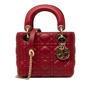 Dior Mini Lambskin Cannage Lady Dior