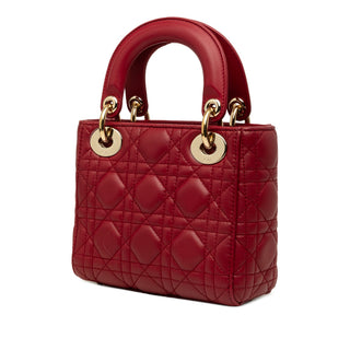 Dior Mini Lambskin Cannage Lady Dior
