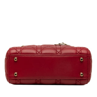 Dior Mini Lambskin Cannage Lady Dior
