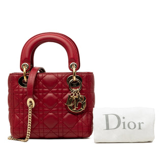 Dior Mini Lambskin Cannage Lady Dior