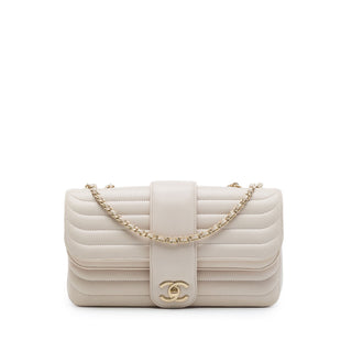 Chanel Medium CC Horizontal Quilted Lambskin Double Flap