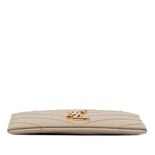 Saint Laurent Grain de Poudre Cassandre Matelasse Card Case