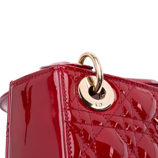 Dior Mini Patent Cannage Lady
