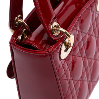 Dior Mini Patent Cannage Lady