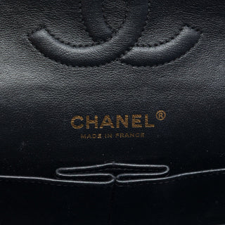 Chanel Medium Classic Chevron Crumpled Calfskin Double Flap