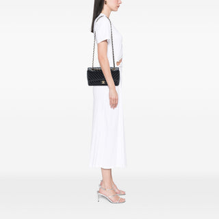 Chanel Medium Classic Chevron Crumpled Calfskin Double Flap