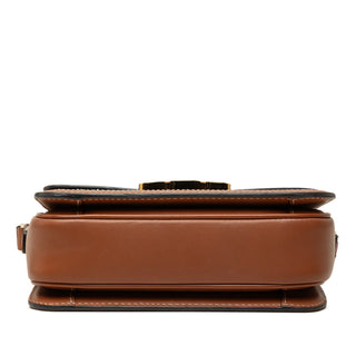 Celine Teen Triomphe Coated Canvas and Calfskin Triomphe Crossbody