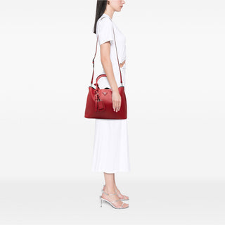 Prada Medium Saffiano Cuir Double Handle Satchel