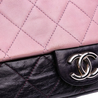 Chanel Medium Bicolor Lambskin and Calfskin CC Chain Flap