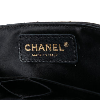 Chanel Quilted Satin Precious Jewel East West Flap