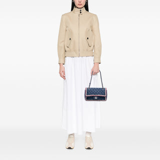 Chanel Quilted Denim Classic Single Flap