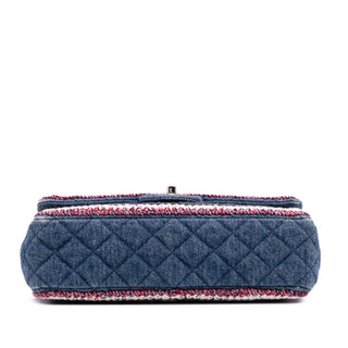 Chanel Quilted Denim Classic Single Flap