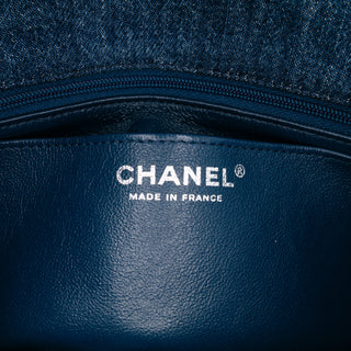 Chanel Quilted Denim Classic Single Flap