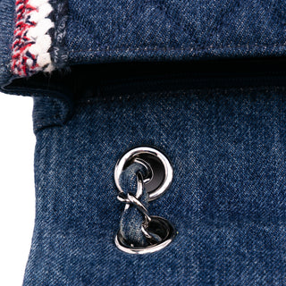 Chanel Quilted Denim Classic Single Flap