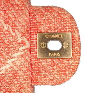 Chanel  Medium Multicolor Quilted Jersey Flap