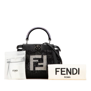 Fendi Mini Leather Beaded Peekaboo Iconic