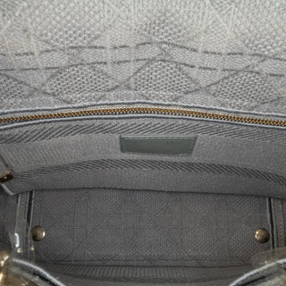 Dior Medium Embroidered Canvas Cannage Lady D Lite