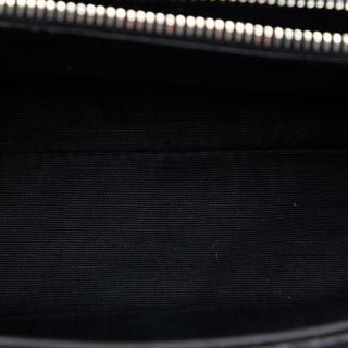 Saint Laurent Medium Chevron Embossed Leather Monogram College Satchel
