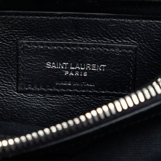 Saint Laurent Medium Chevron Embossed Leather Monogram College Satchel