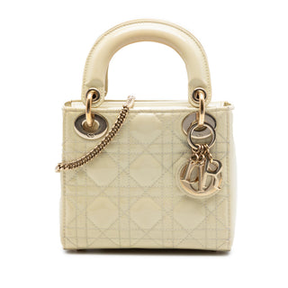Dior Mini Patent Cannage Lady Dior