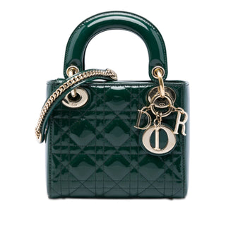 Dior Mini Patent Cannage Lady Dior