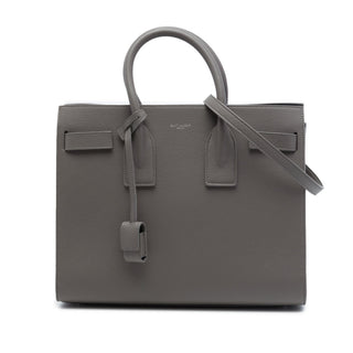 Saint Laurent Small Grained Calfskin Sac De Jour Satchel