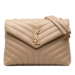 Saint Laurent Medium Matelasse Calfskin Monogram LouLou Shoulder Bag