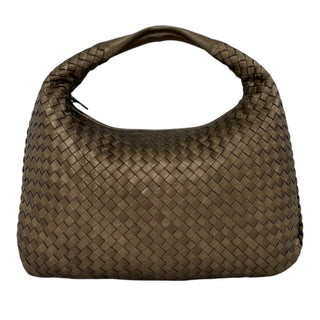 Bottega Veneta Small Metallic Nappa Intrecciato Veneta Hobo