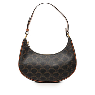 Celine Triomphe Coated Canvas Ava Shoulder Bag